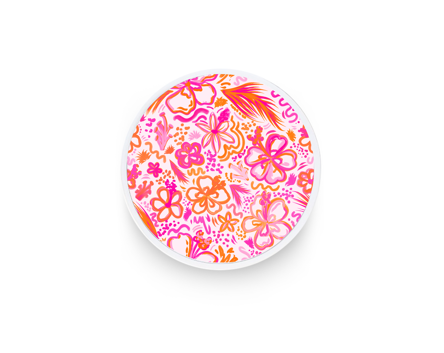 Phone grip- Pink and orange beach vibes