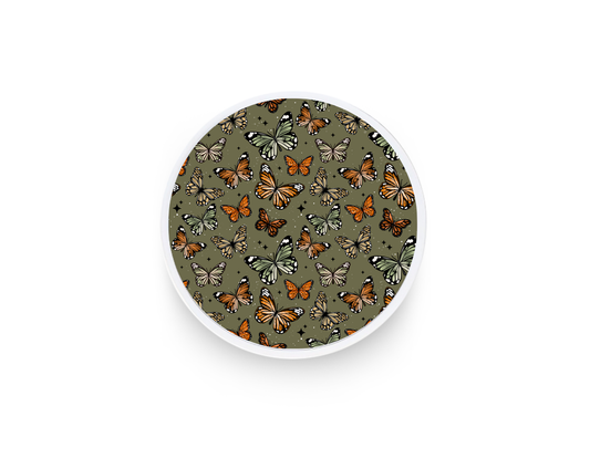 Phone grip- Sage green butterflies