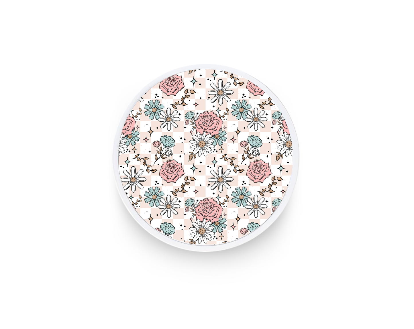 Phone grip- Teal florals