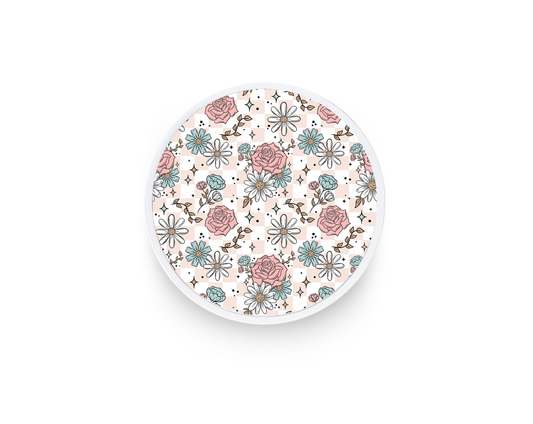 Phone grip- Teal florals