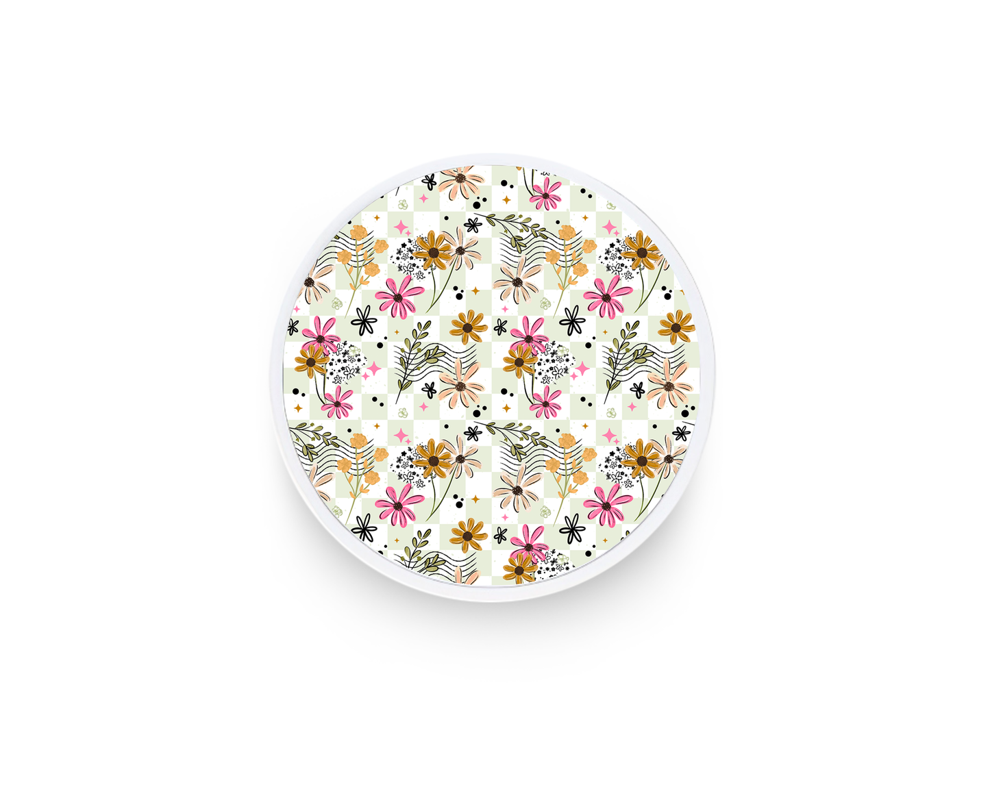 Phone grip- Green spring florals