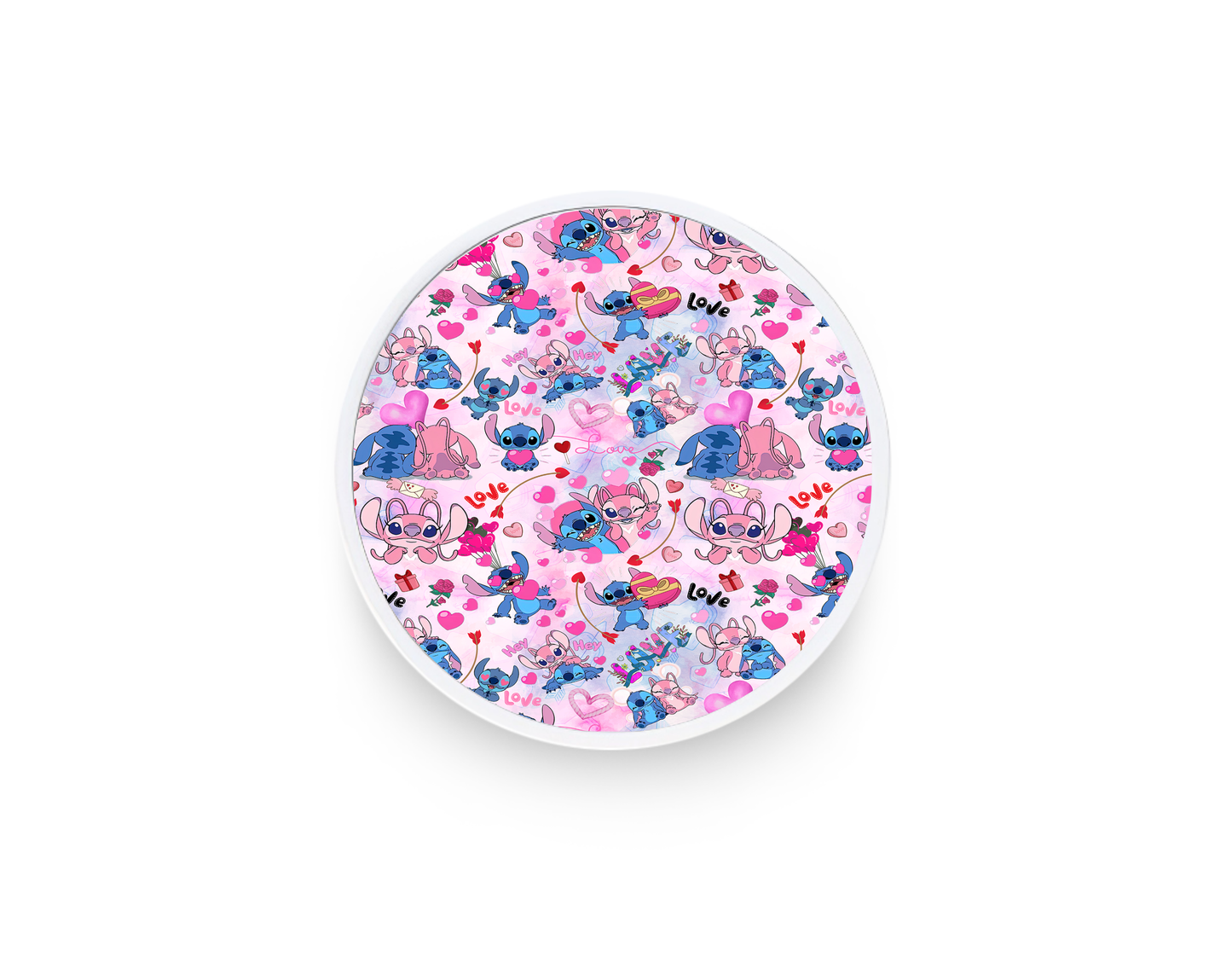 Phone grip- Blue and pink colorful aliens 3