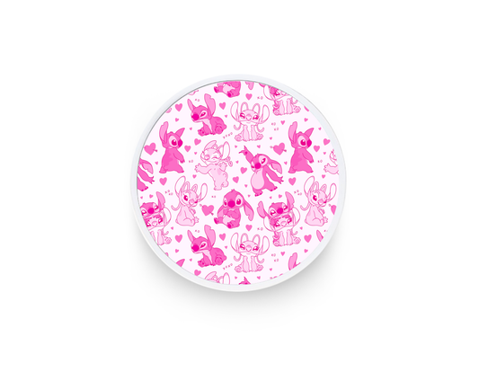 Phone grip- Blue and pink colorful aliens 2