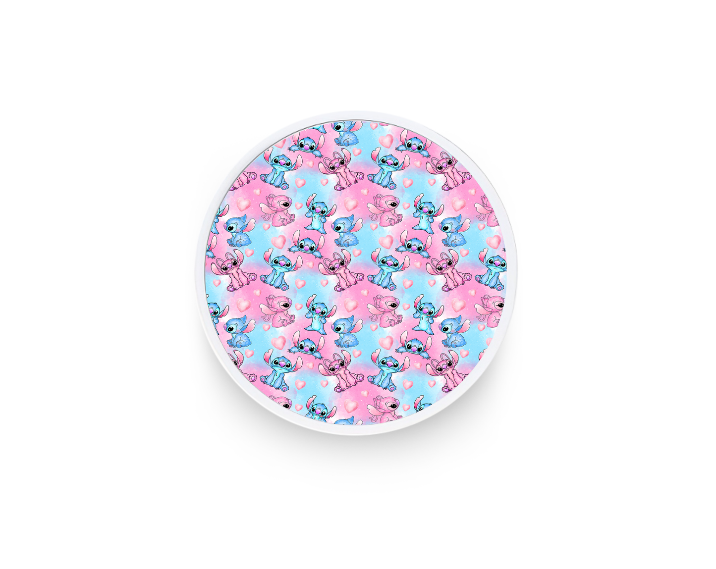 Phone grip- Blue and pink colorful aliens
