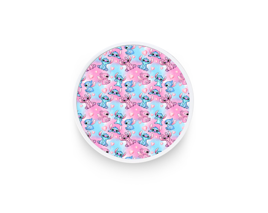 Phone grip- Blue and pink colorful aliens
