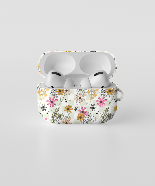AirPods case - Green spring florals