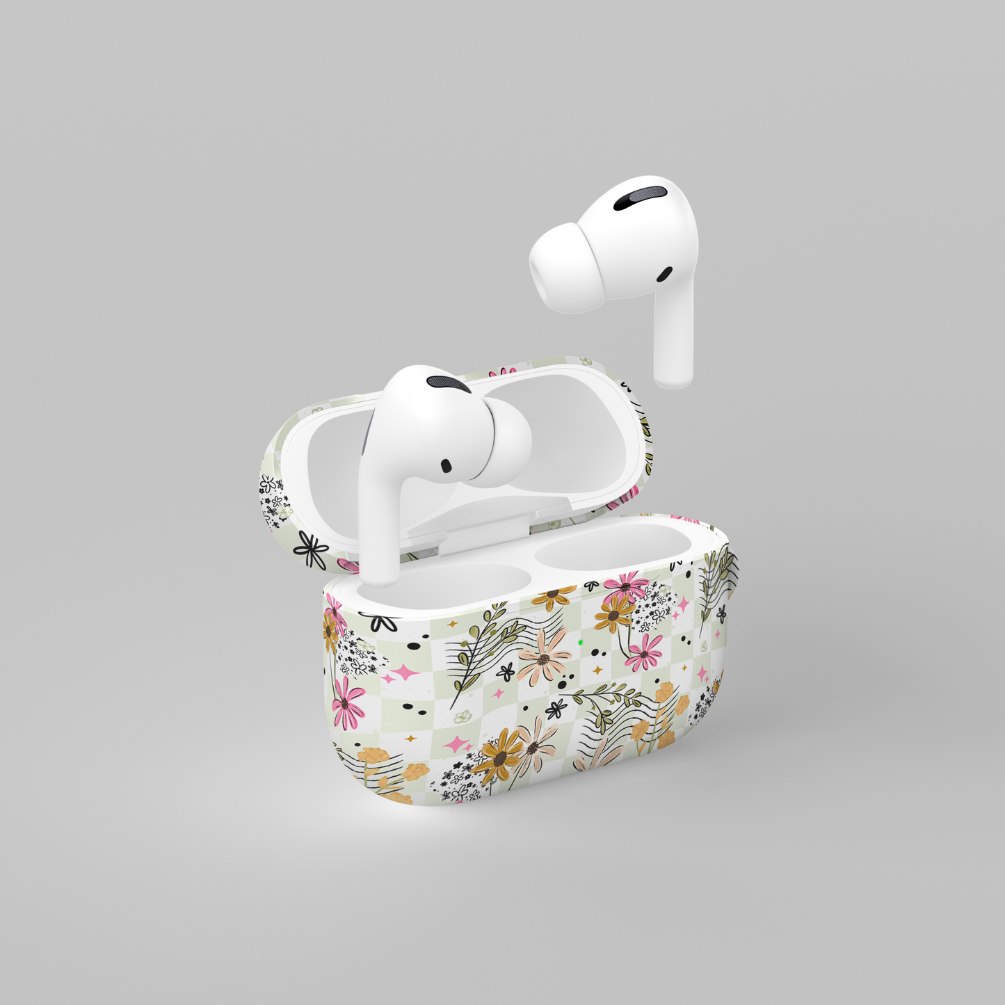 AirPods case - Green spring florals