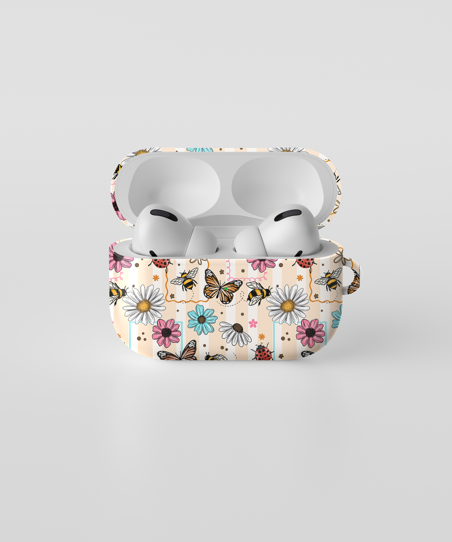 AirPods case - Floral butterfly stamps 2
