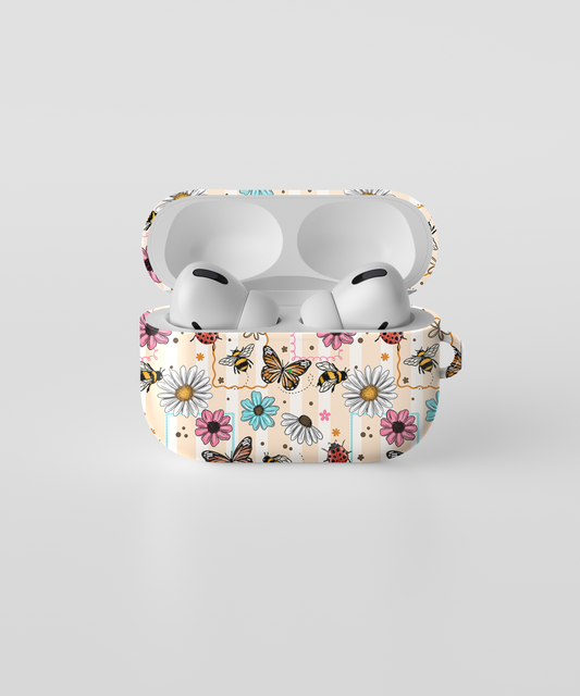 AirPods case - Floral butterfly stamps 2