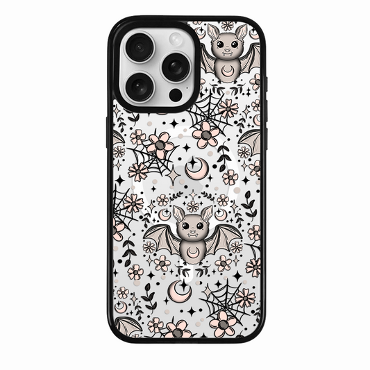Clear MagSafe Phone case- Batty florals