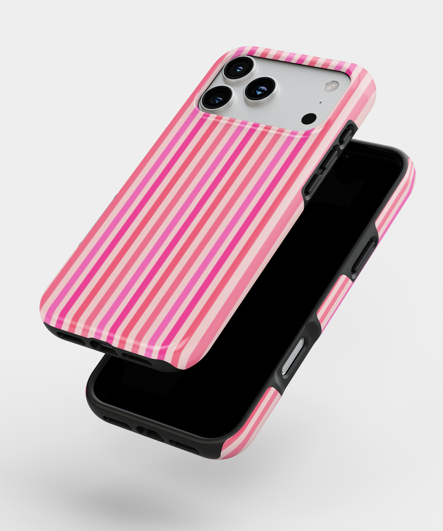MagSafe Tough Phone case - Pink stripes