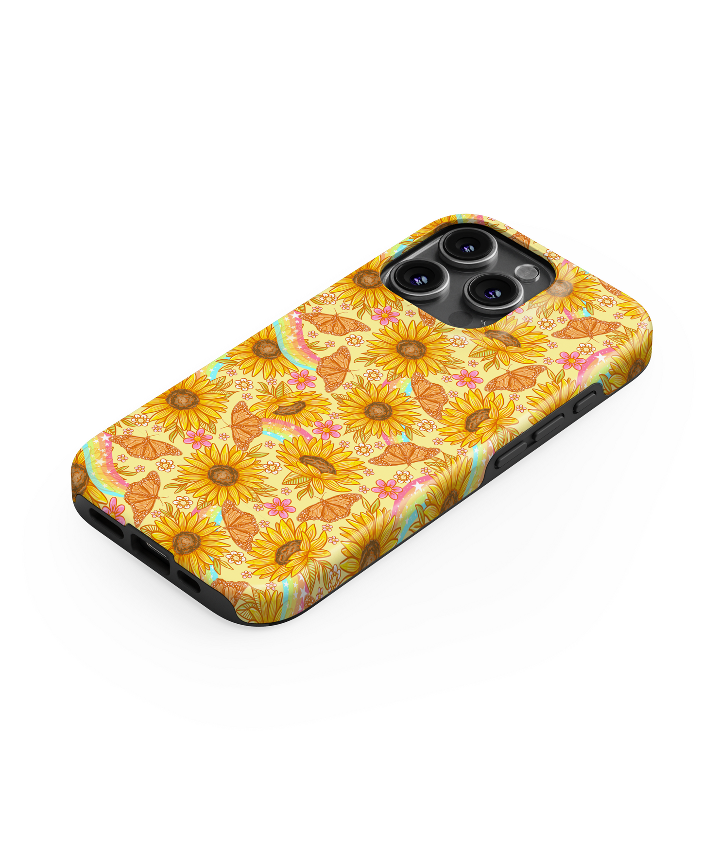 MagSafe Tough Phone case - Sunflower butterflies