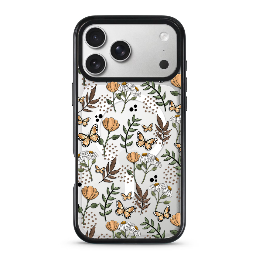 Clear MagSafe Phone case- Cottage core florals