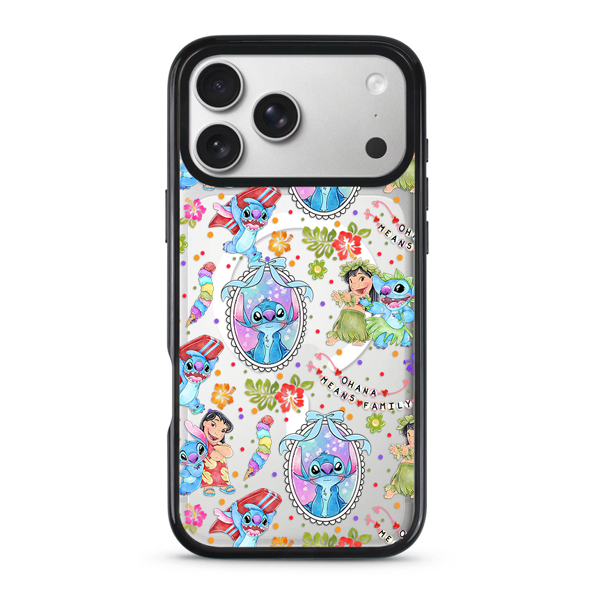 Clear MagSafe Phone case- Blue Alien