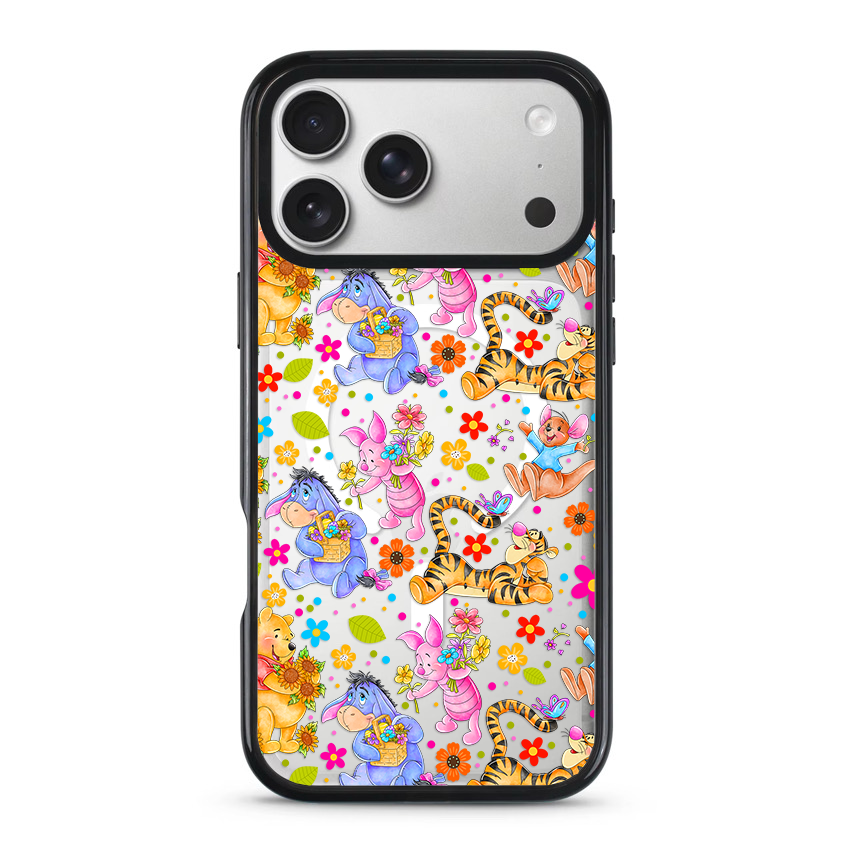 Clear MagSafe Phone case- Colorful bears
