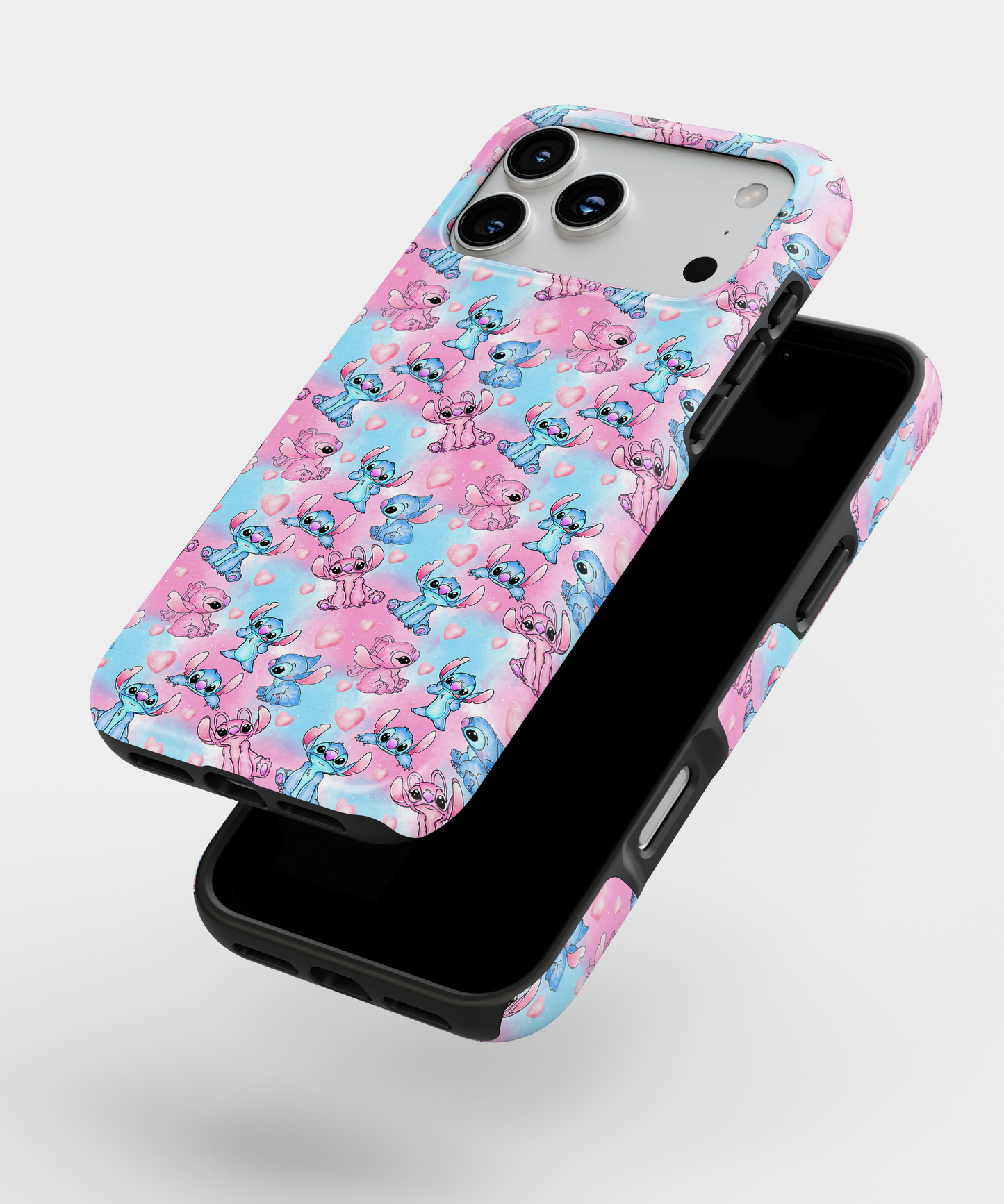 MagSafe Tough Phone case - Blue and pin colorful aliens