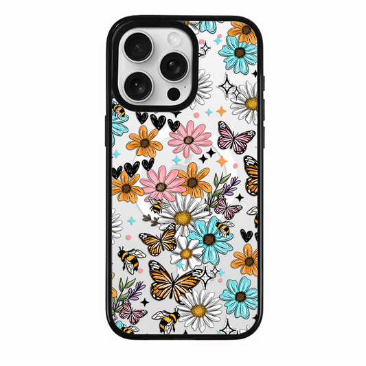 Clear MagSafe Phone case-  Spring florals