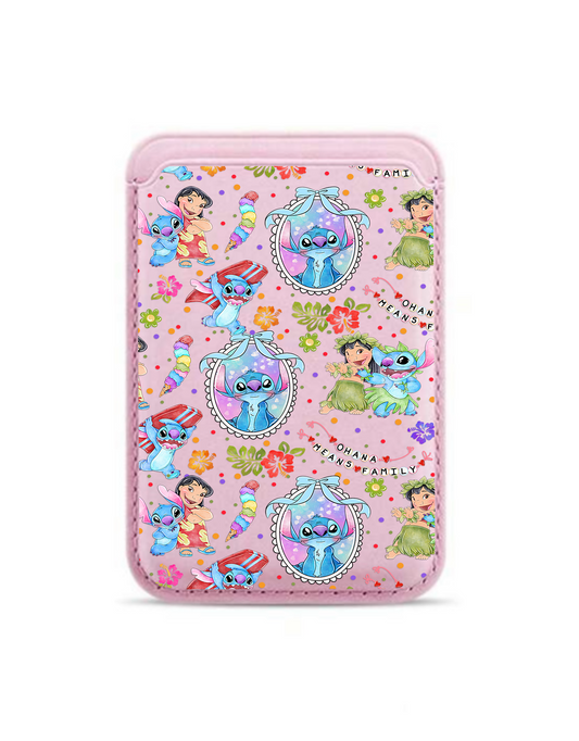 New MagSafe card holder - Pink * Blue Aliens