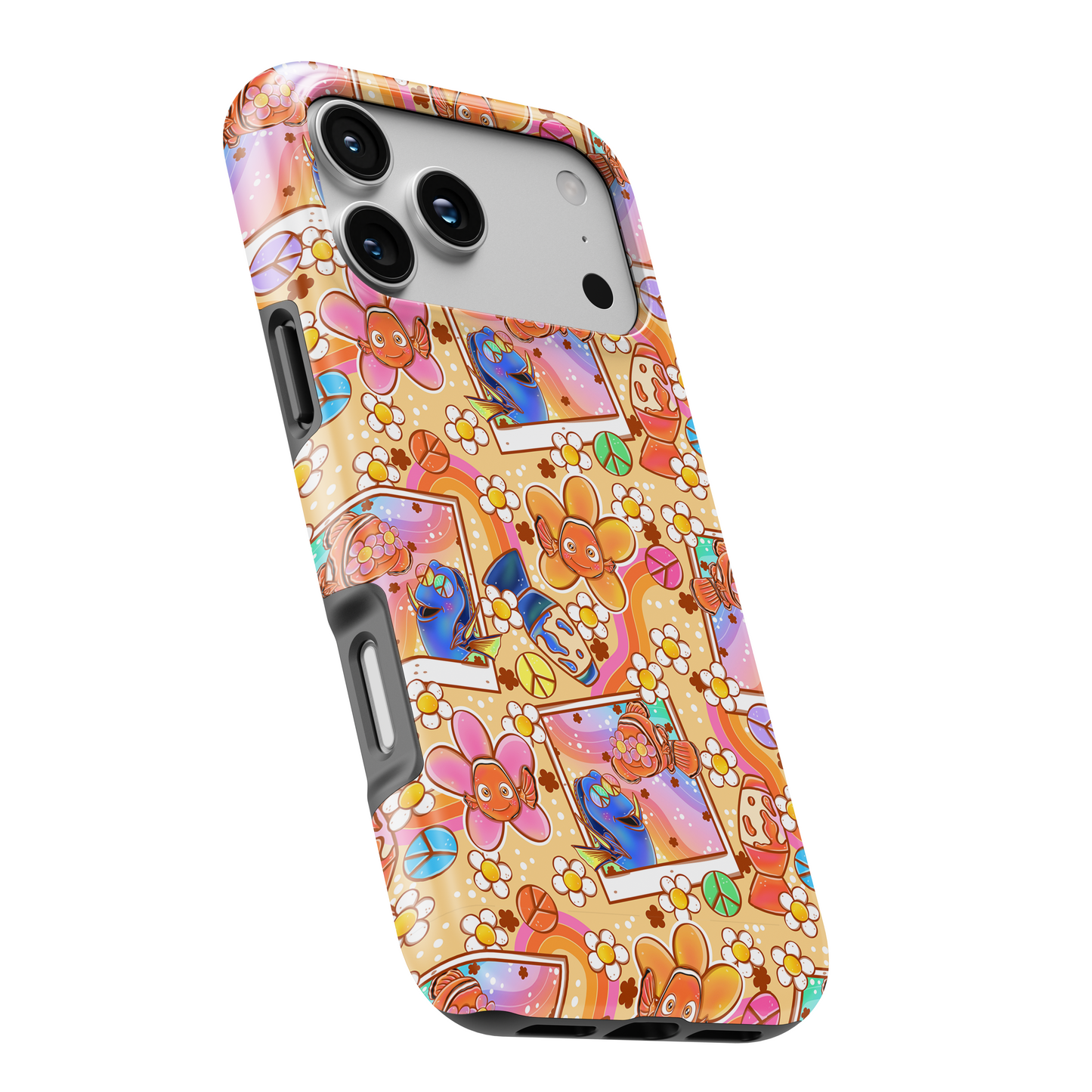MagSafe Tough Phone case - Cute retro fish