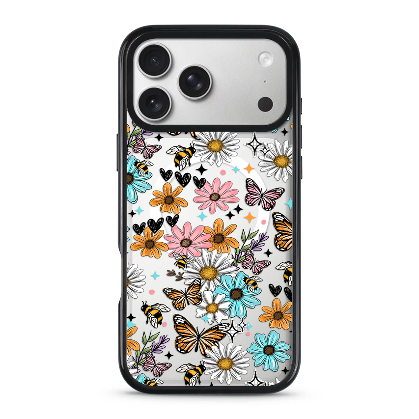 Clear MagSafe Phone case-  Spring florals