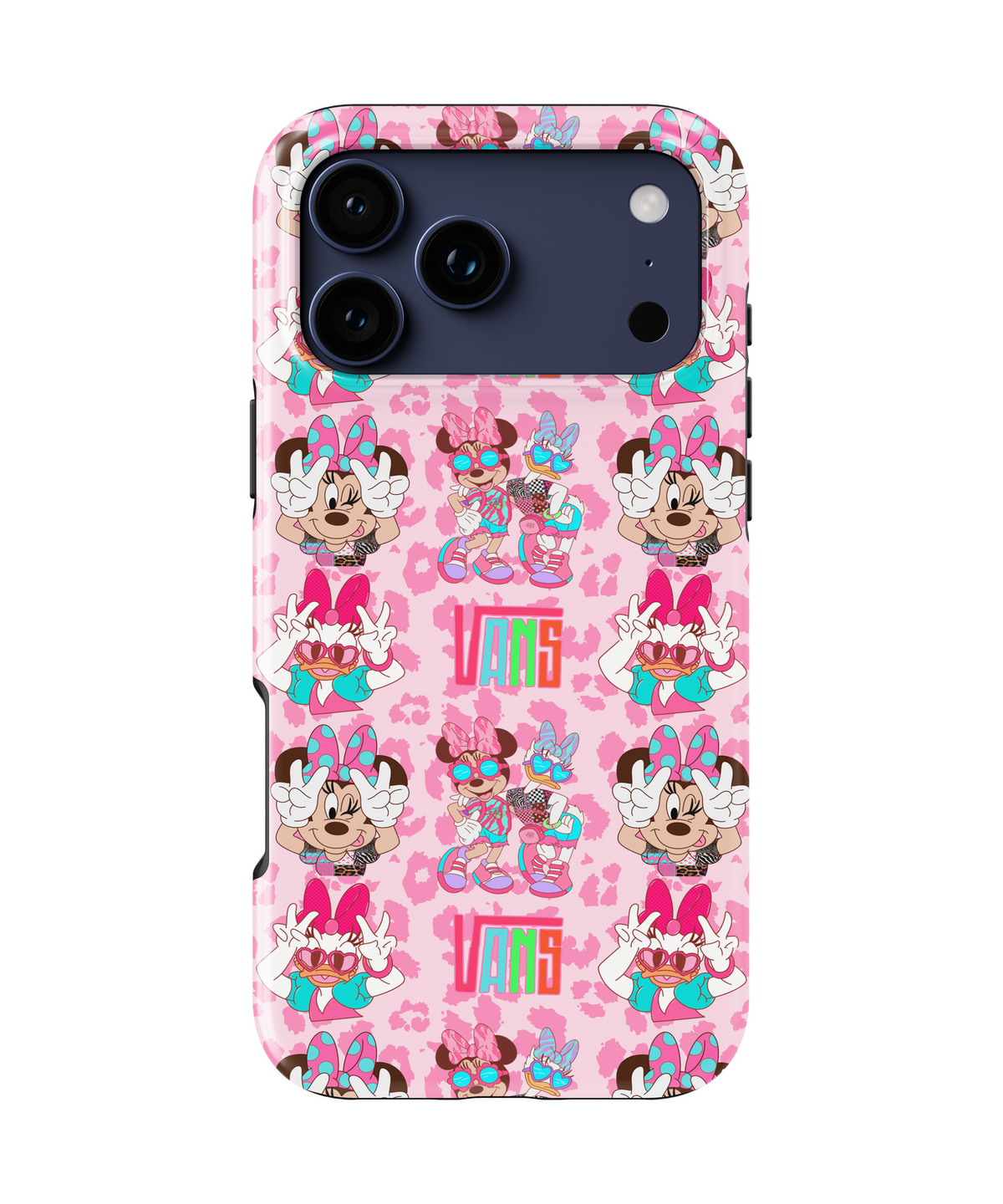 MagSafe Tough Phone case - Retro Pink cheetah print mouse