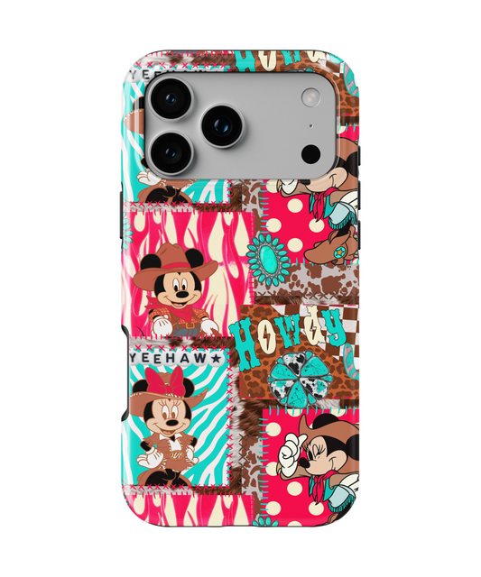 MagSafe Tough Phone case - Retro western Patch mouse