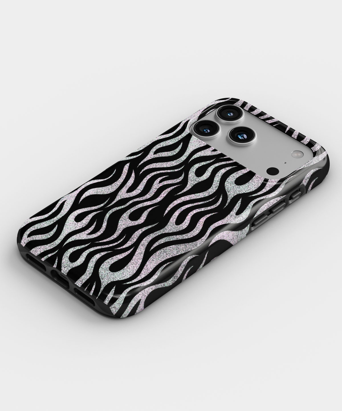MagSafe Tough Phone case - Glitter flames