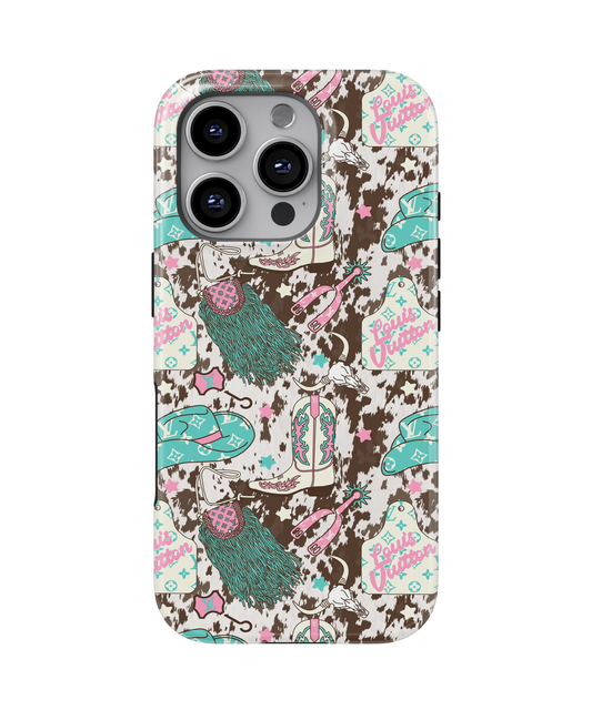 MagSafe Tough Phone case - Pastel boujee western
