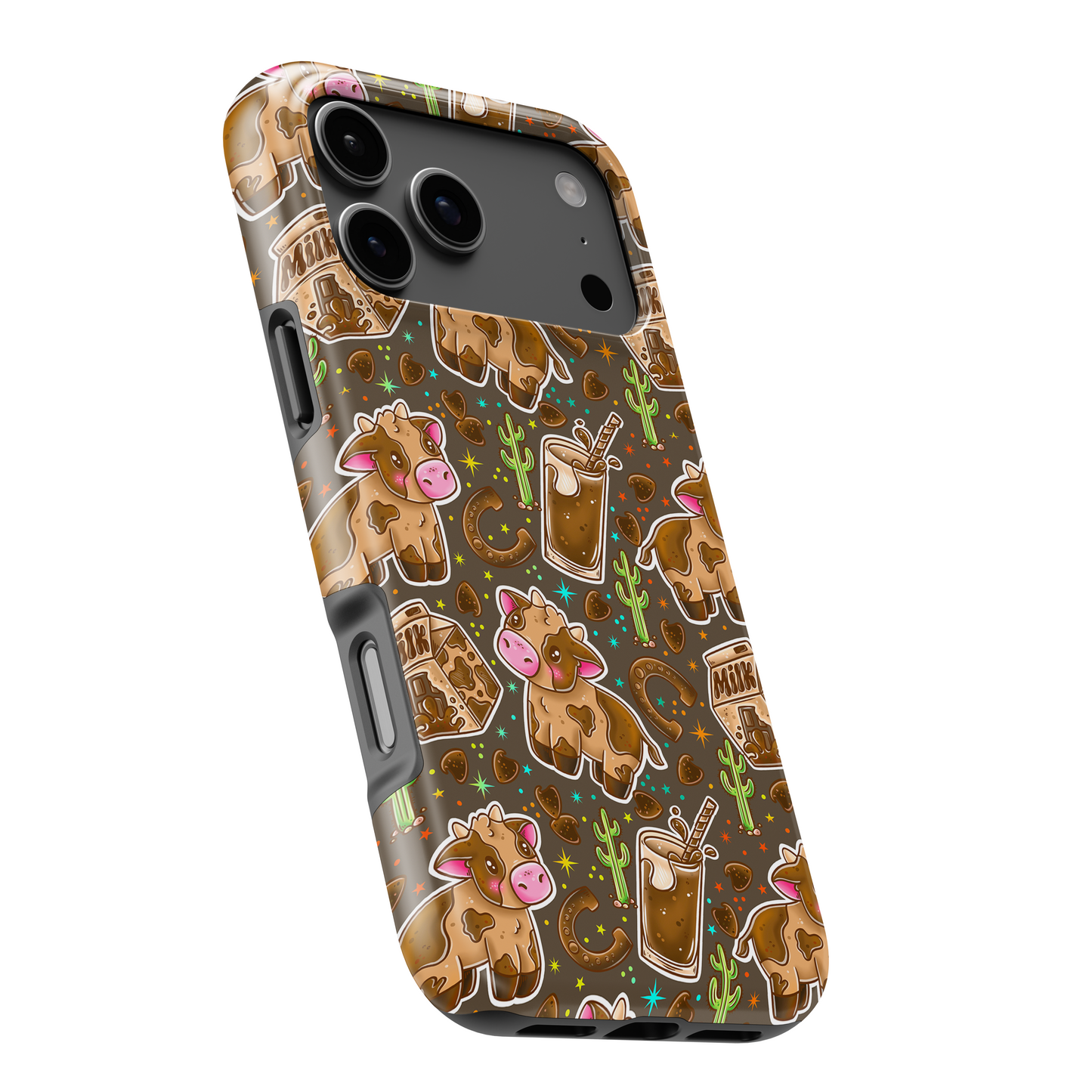 MagSafe Tough Phone case - Chocolate milk cows