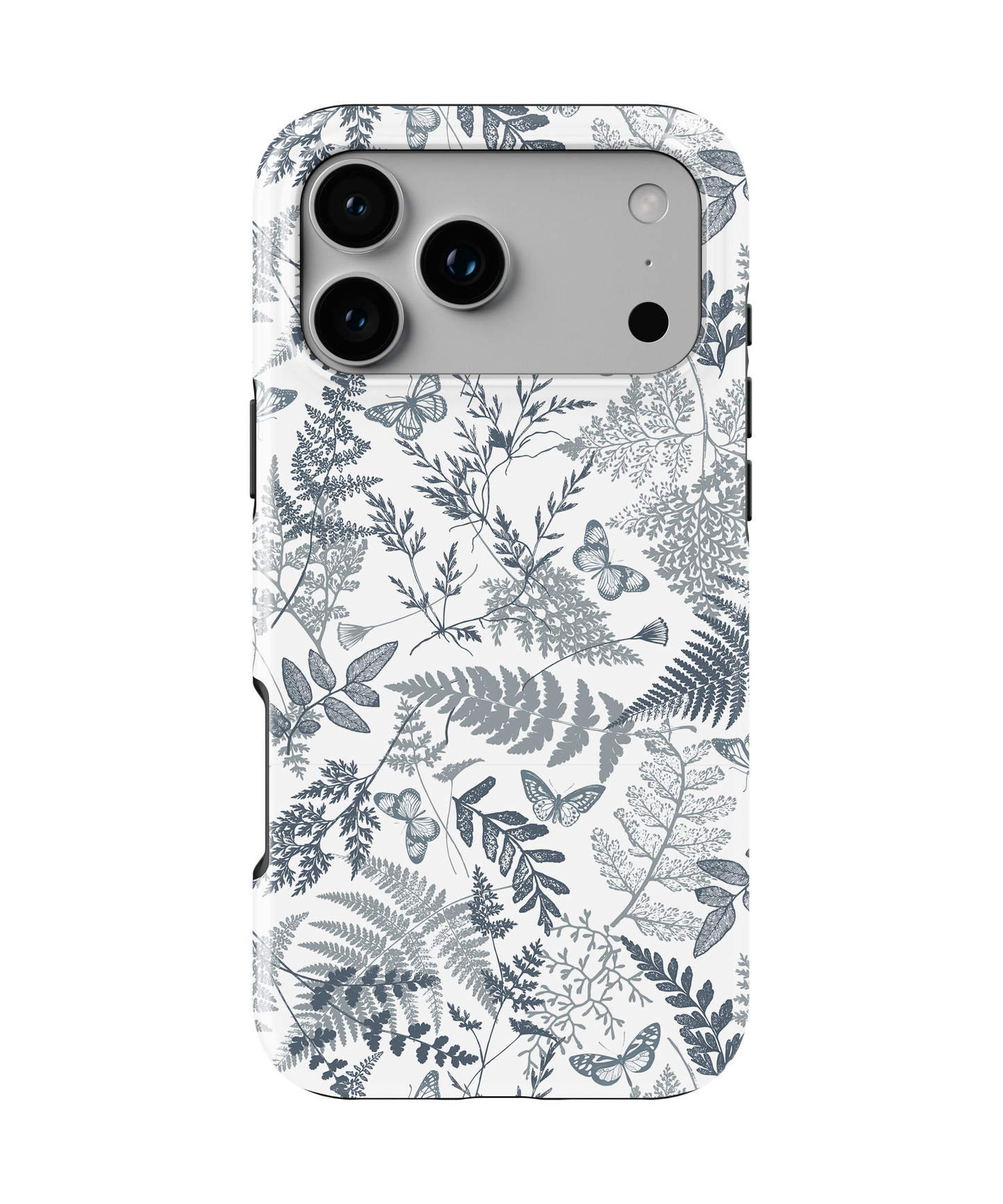 MagSafe Tough Phone case - Blue florals