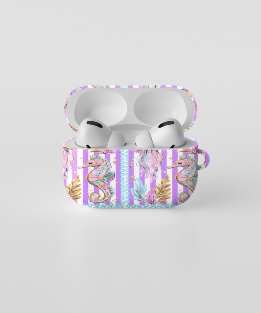 AirPods case - Pastel cute seahorse & Jellyfish