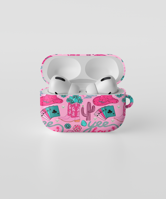 AirPods case - Pink western Yee haw