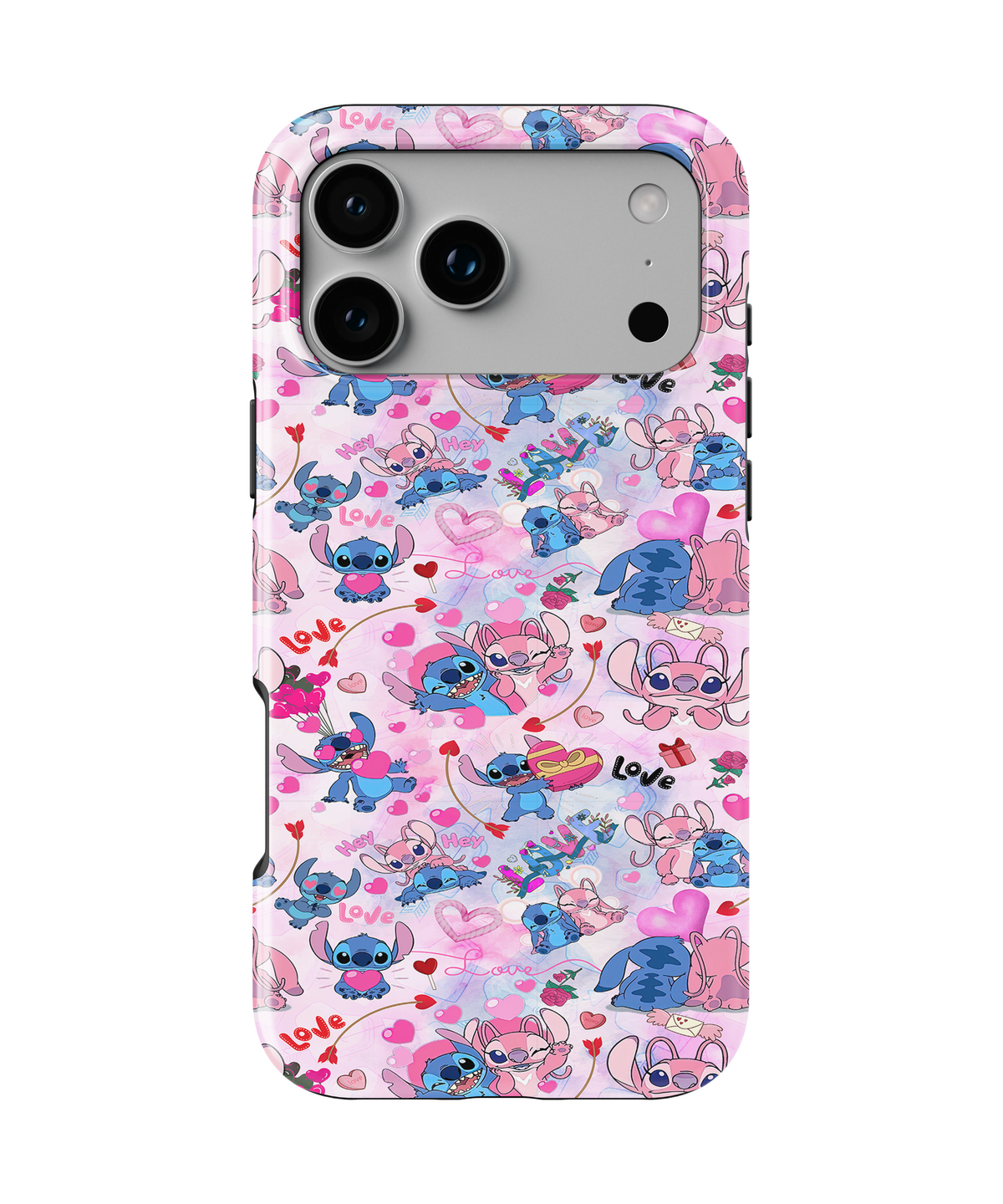 MagSafe Tough Phone case - Blue and pin colorful aliens 3