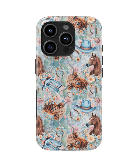 MagSafe Tough Phone case - Blue western