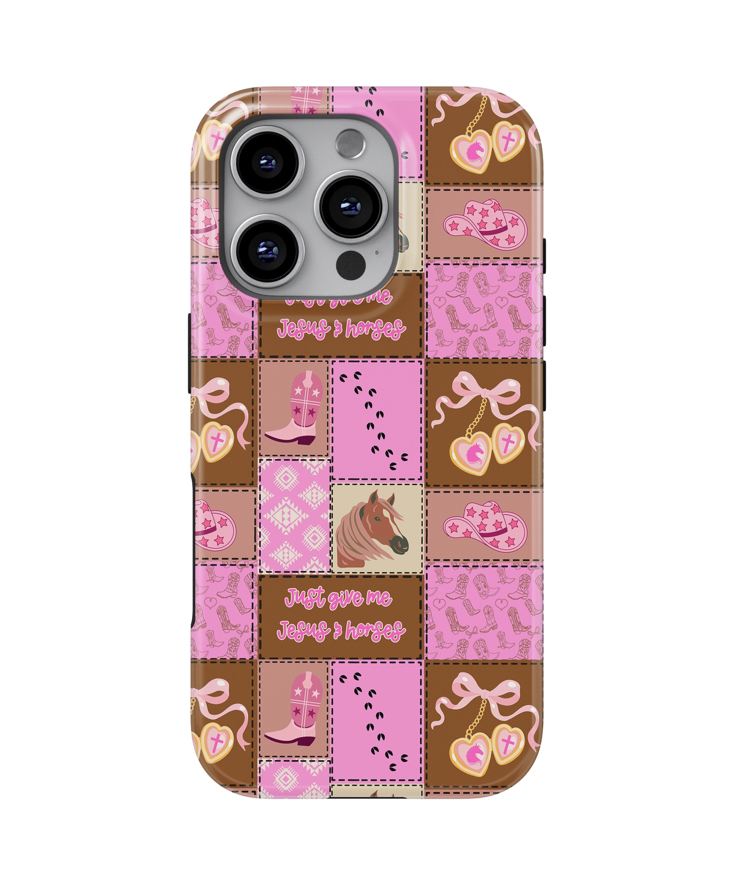MagSafe Tough Phone case - Just give me Jesus & horses