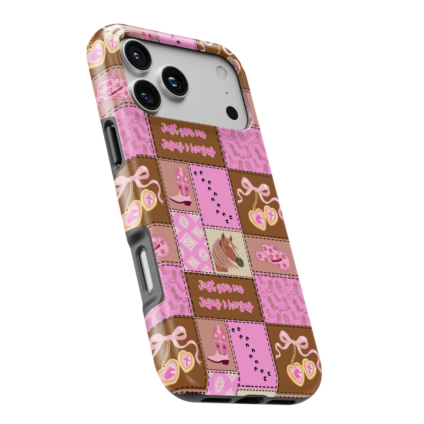 MagSafe Tough Phone case - Just give me Jesus & horses