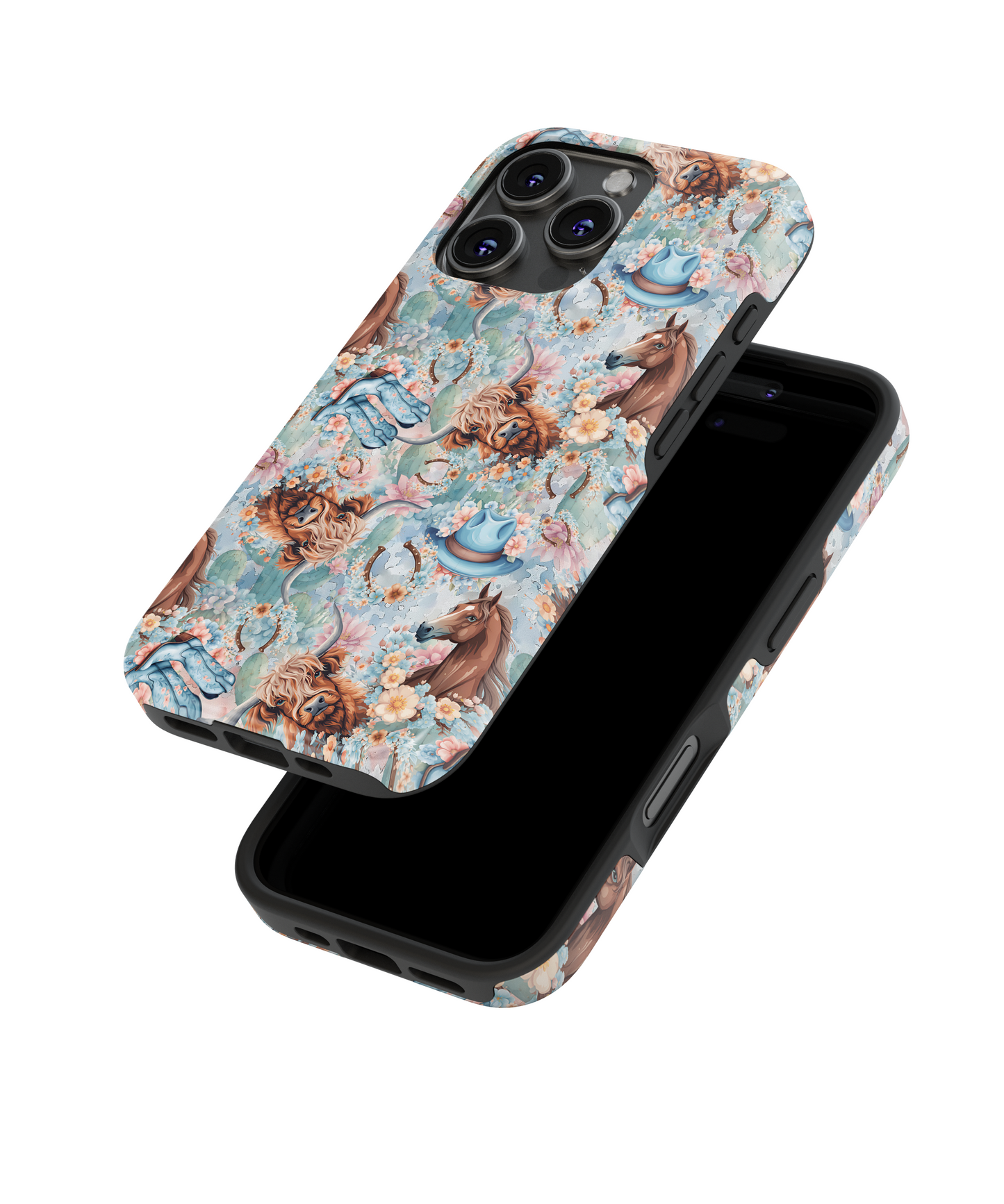 MagSafe Tough Phone case - Blue western