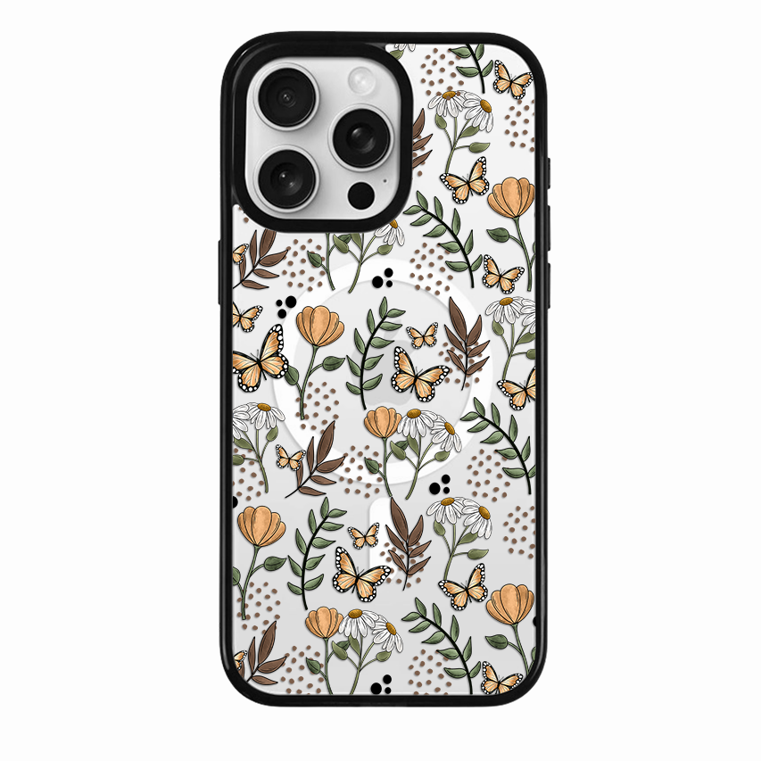 Clear MagSafe Phone case- Cottage core florals