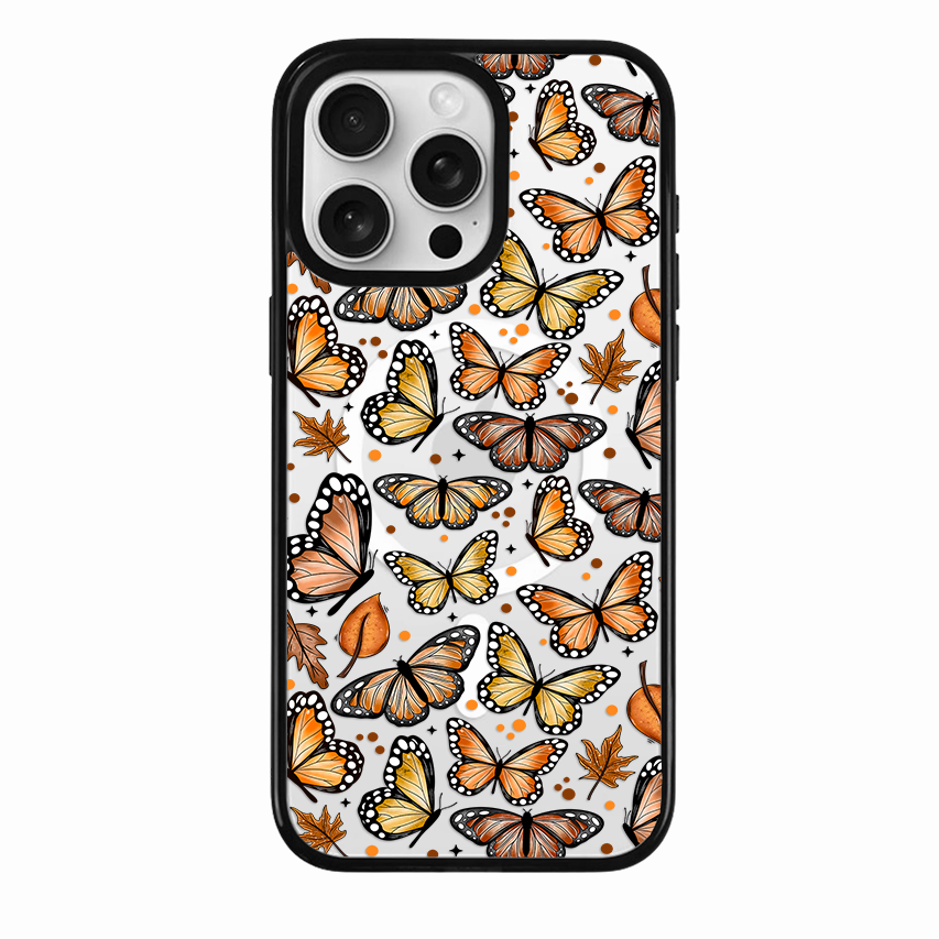 Clear MagSafe Phone case- Autumm butterflies