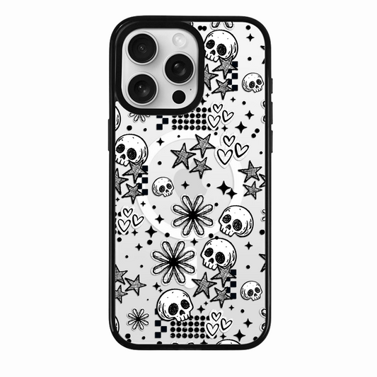 Clear MagSafe Phone case- Skellies