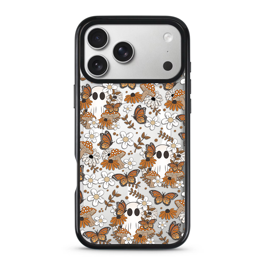 Clear MagSafe Phone case- Autumm ghosties
