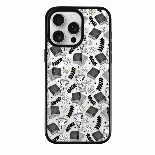 Clear MagSafe Phone case- Gey Bookish