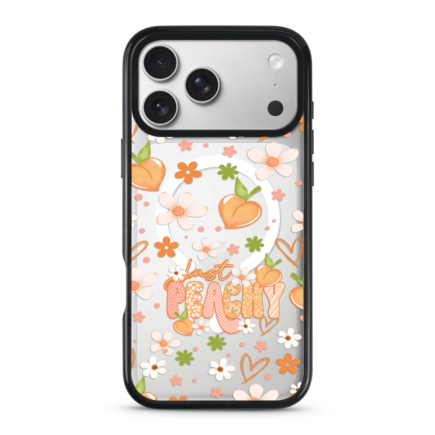 Clear MagSafe Phone case- Just Peachy