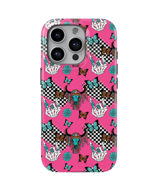 MagSafe Tough Phone case - Pink western