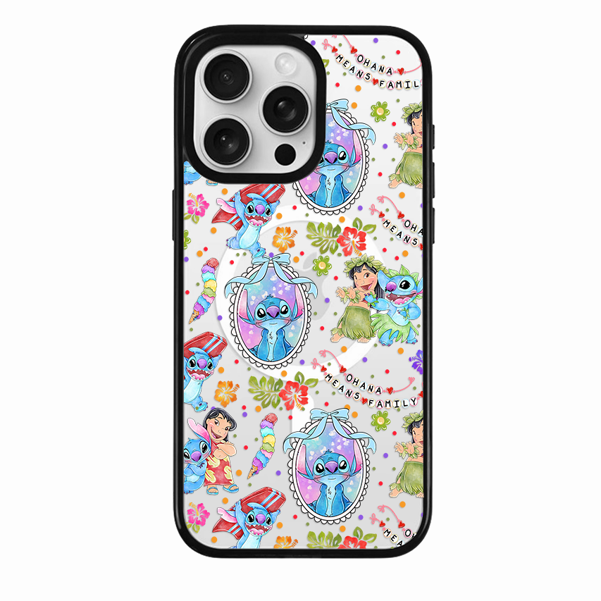 Clear MagSafe Phone case- Blue Alien