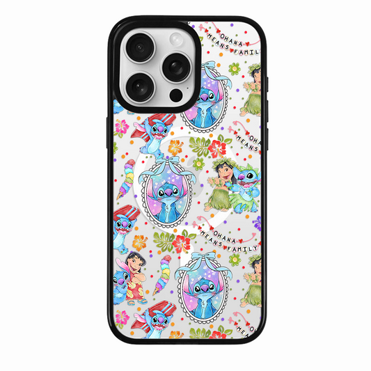 Clear MagSafe Phone case- Blue Alien