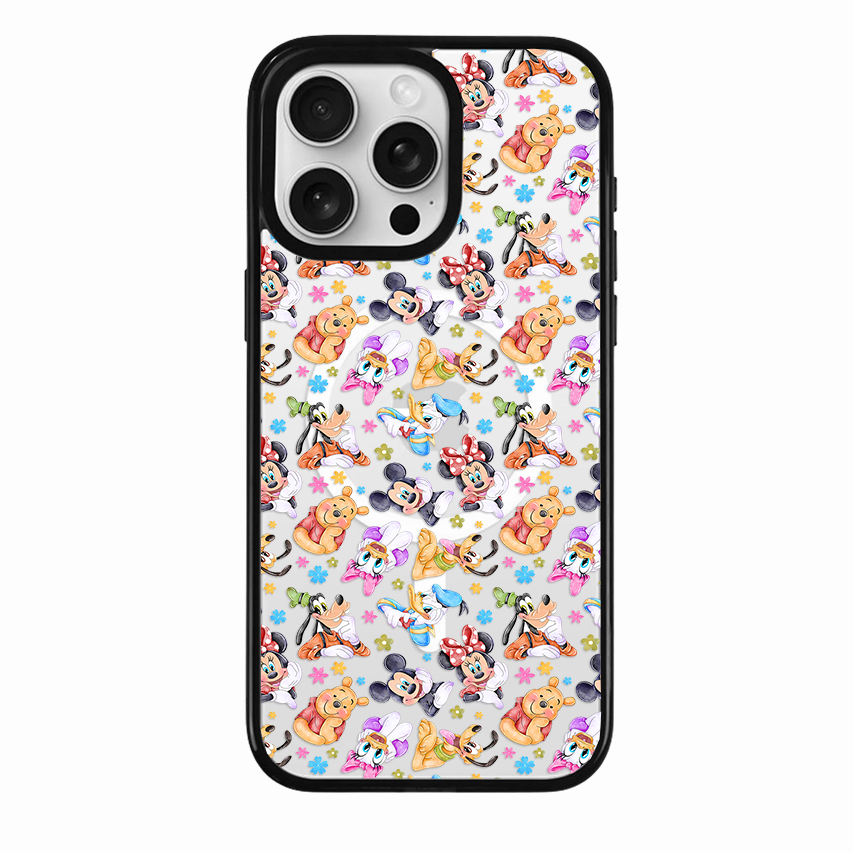 Clear MagSafe Phone case- Colorful friends