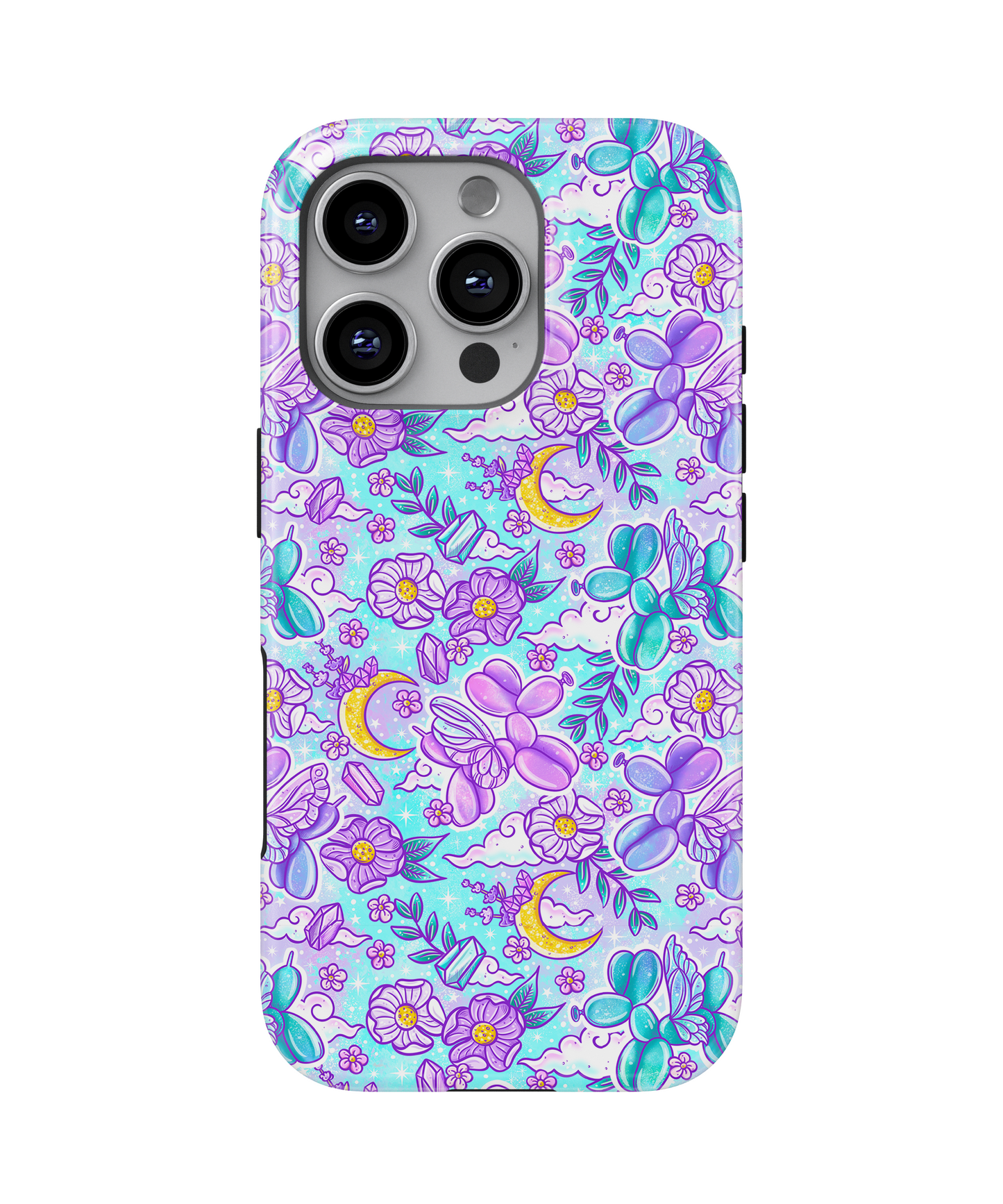 MagSafe Tough Phone case - Celestial Balloon dogs