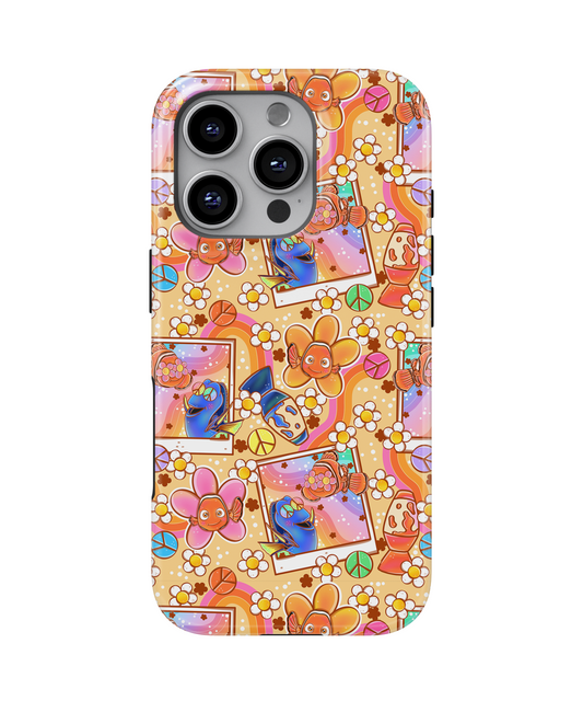 MagSafe Tough Phone case - Cute retro fish