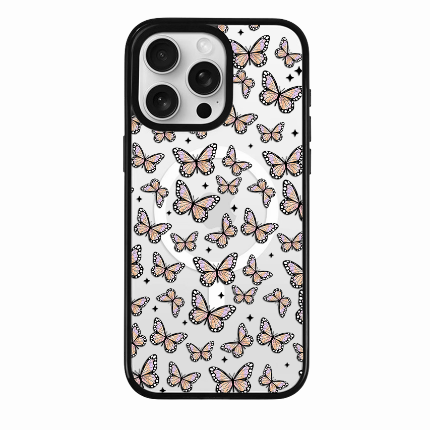 Clear MagSafe Phone case- Pastel butterflies